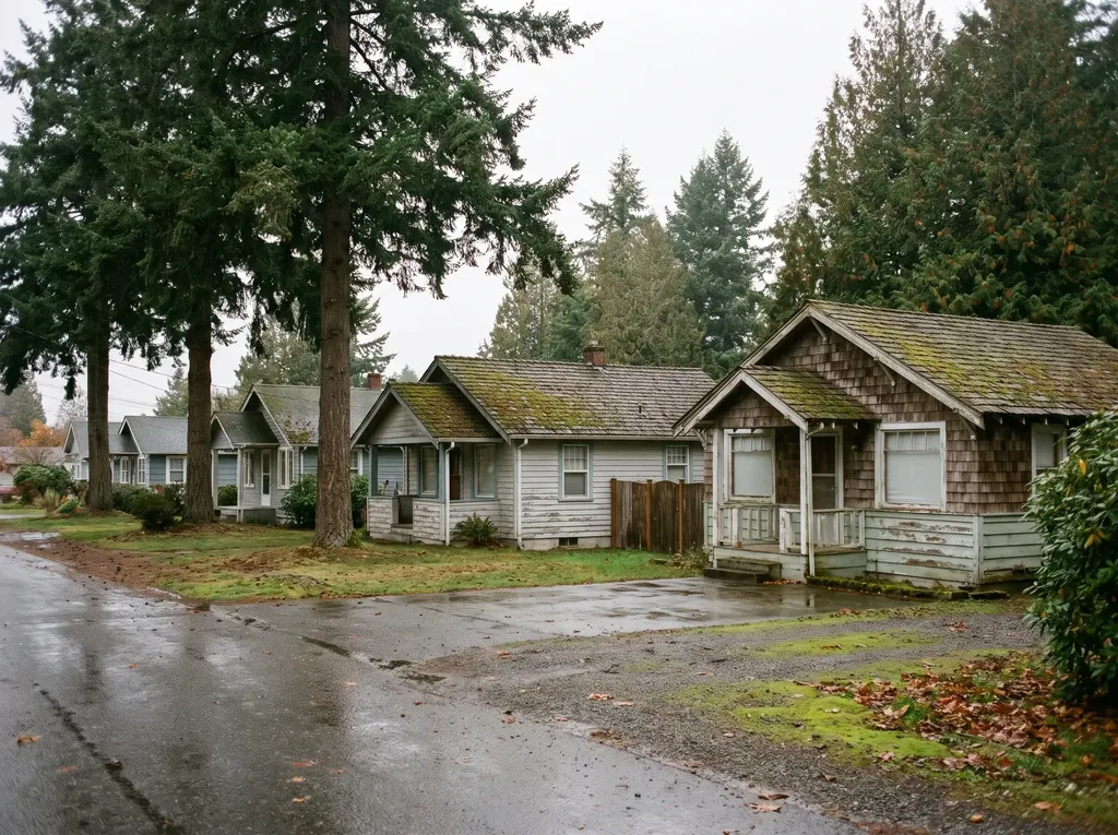 Small beach cottages at Birch Bay