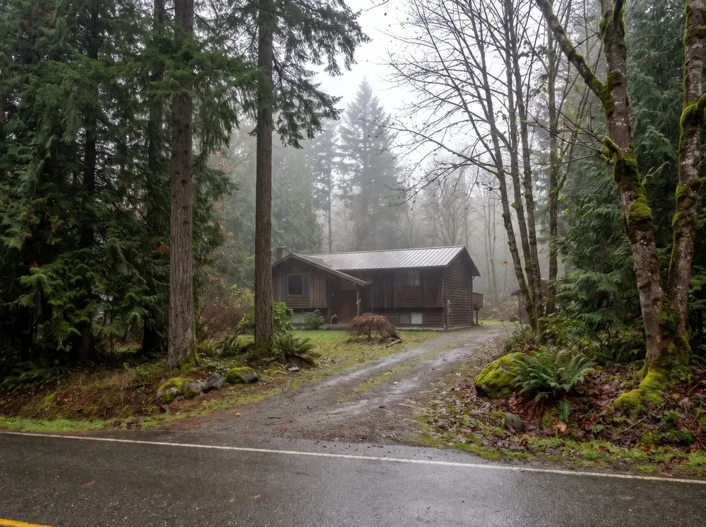 Rural home among tall trees near Deming